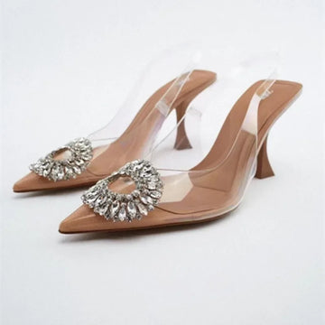 Xajzpa Large 42 Summer Shoes Women New High Heel Sandals Women's Pointed Thin Heels Banquet Simple High Heels Sandals Plus Size 42